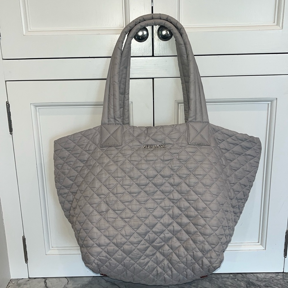 MZ Wallace Gray Quilted Tote